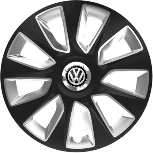 PUKLICE PRE VW 17" STRATOS black/silver 4ks